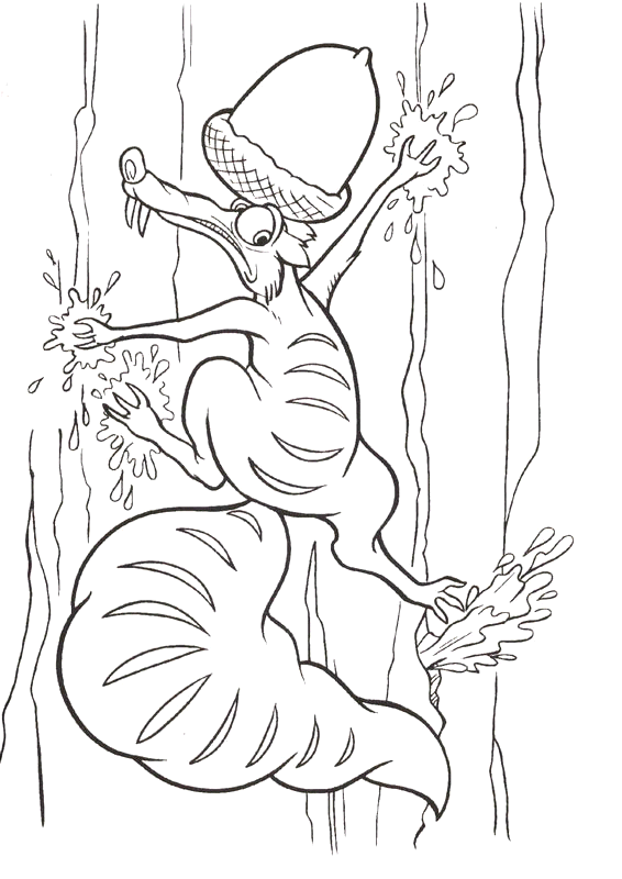 ice age diego coloring pages