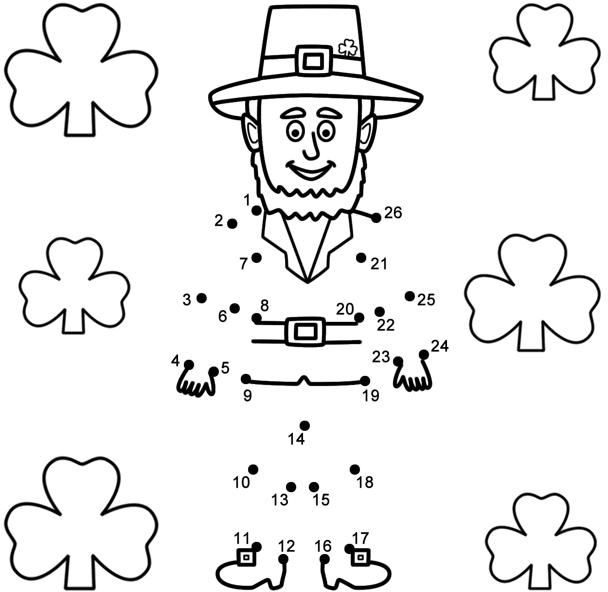 st patricks day dot to dot al hbent