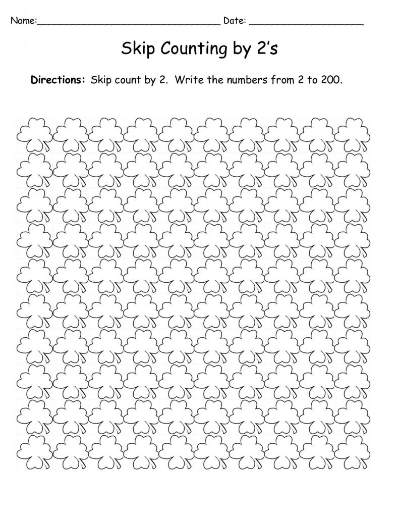 St Patricks Day Counting Worksheet