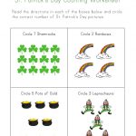 St Patricks Day Counting Worksheets