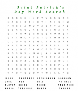 St Patricks Day Word Search - Best Coloring Pages For Kids