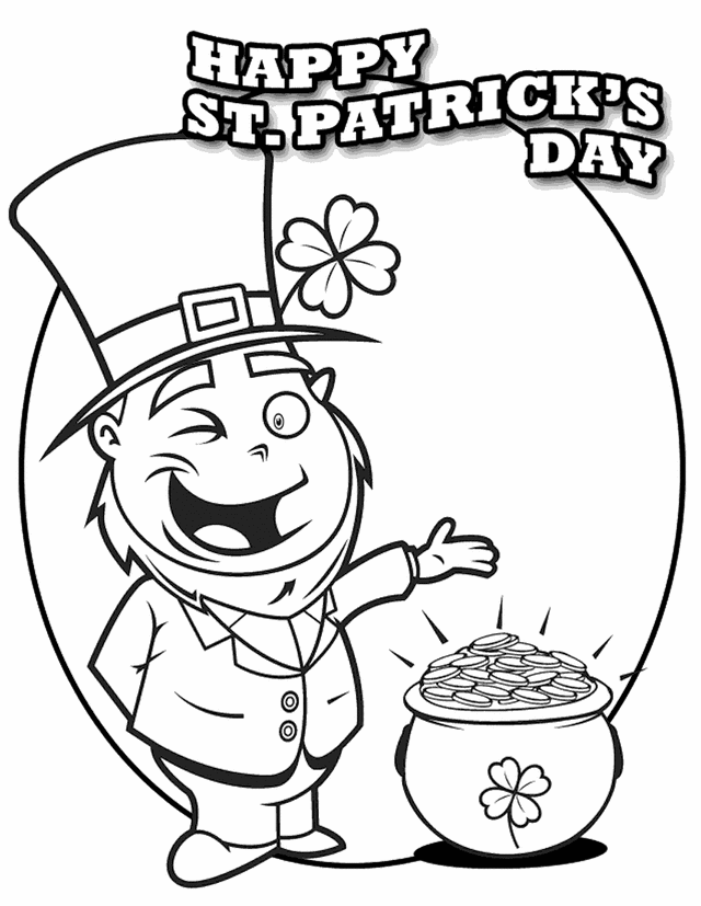 St Patrics Day In March Coloring Page