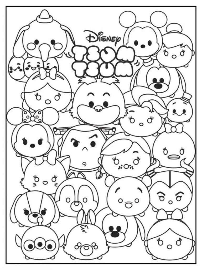 Tsum Tsum Coloring Pages   Best Coloring Pages For Kids