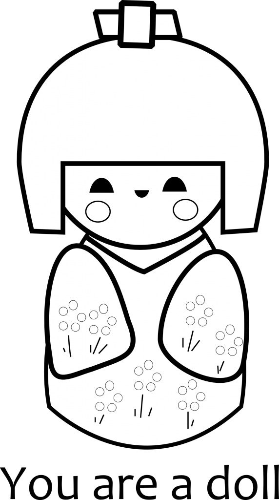 You are a Doll Coloring Page