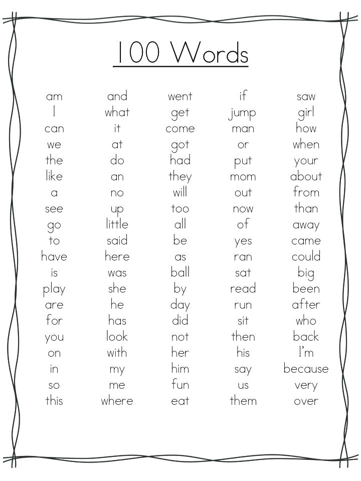 100 2nd Grade Spelling Words