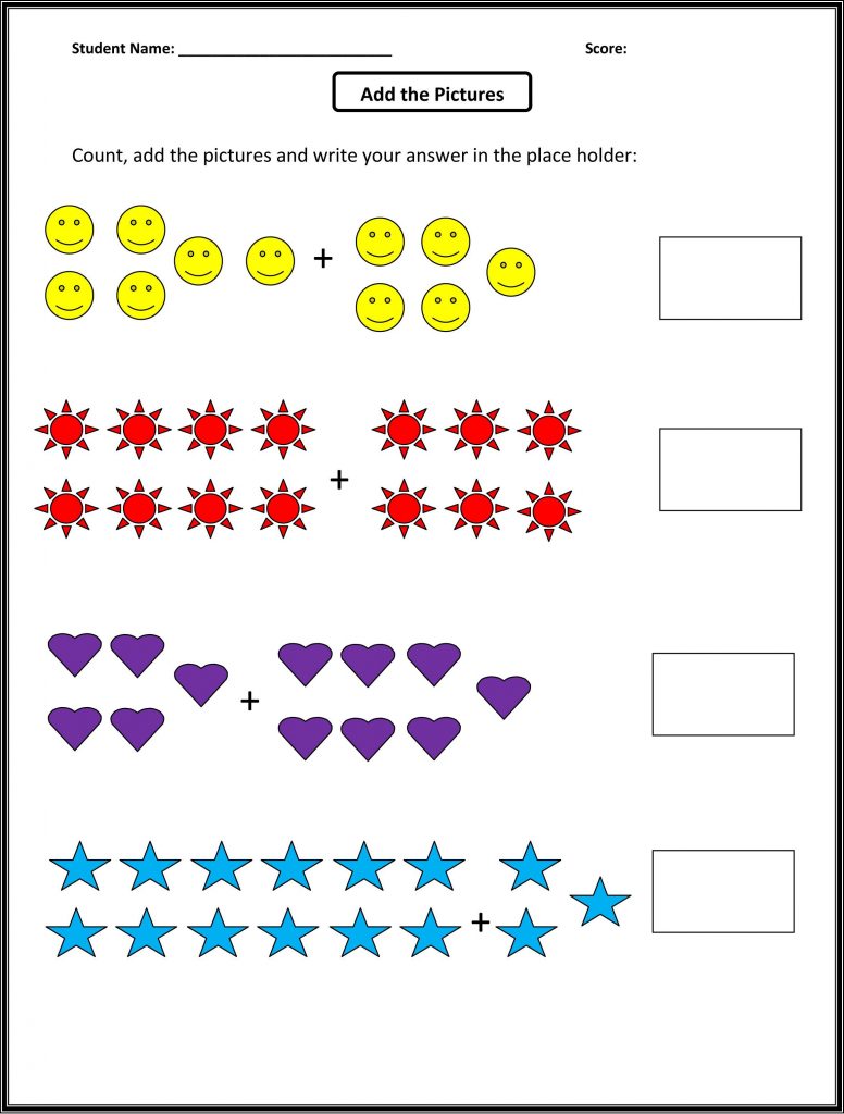 1st Grade Simple Adding Worksheet