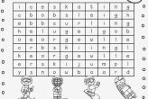 1st Grade Word Search Winter Sports