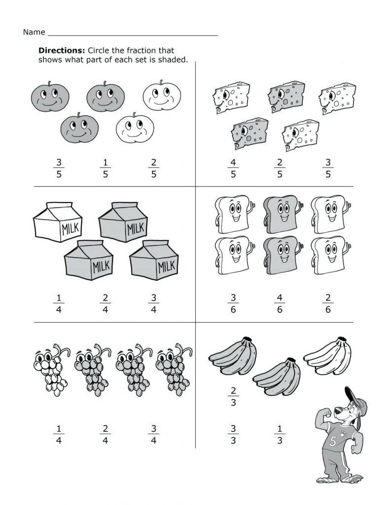 2nd Grade Math Fractions Worksheets