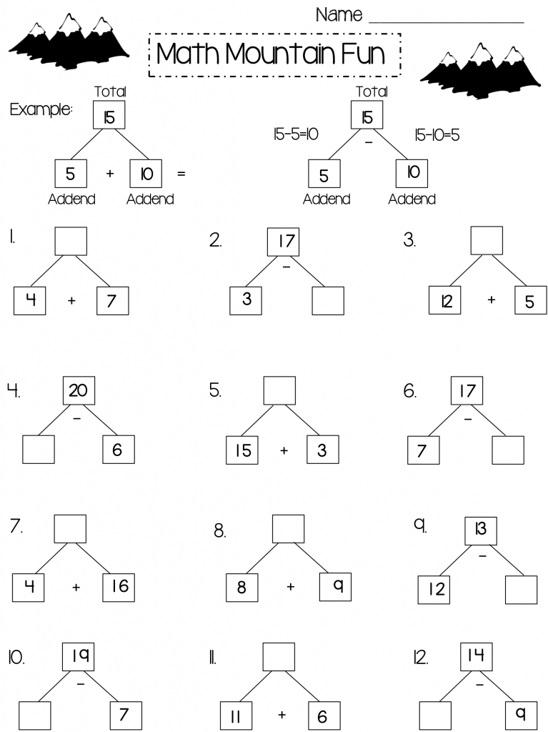 Free 2nd Grade Math Worksheets Activity Shelter Printable 