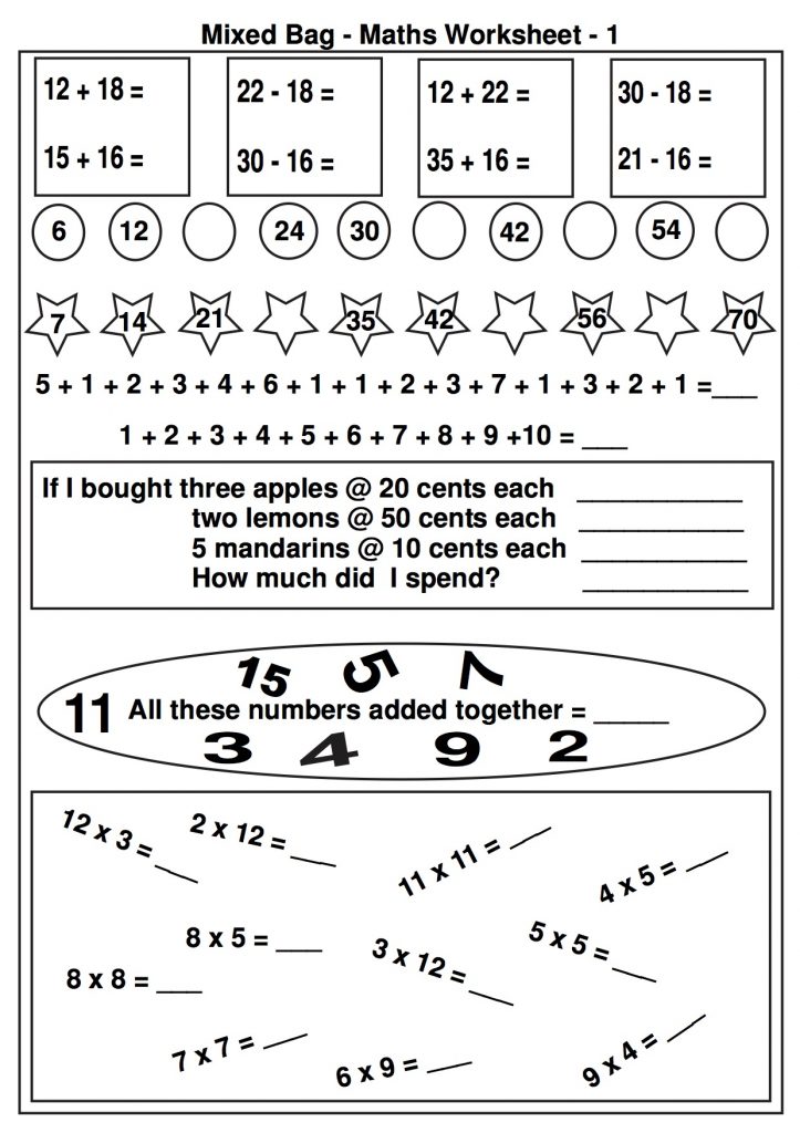 2nd grade math worksheets best coloring pages for kids