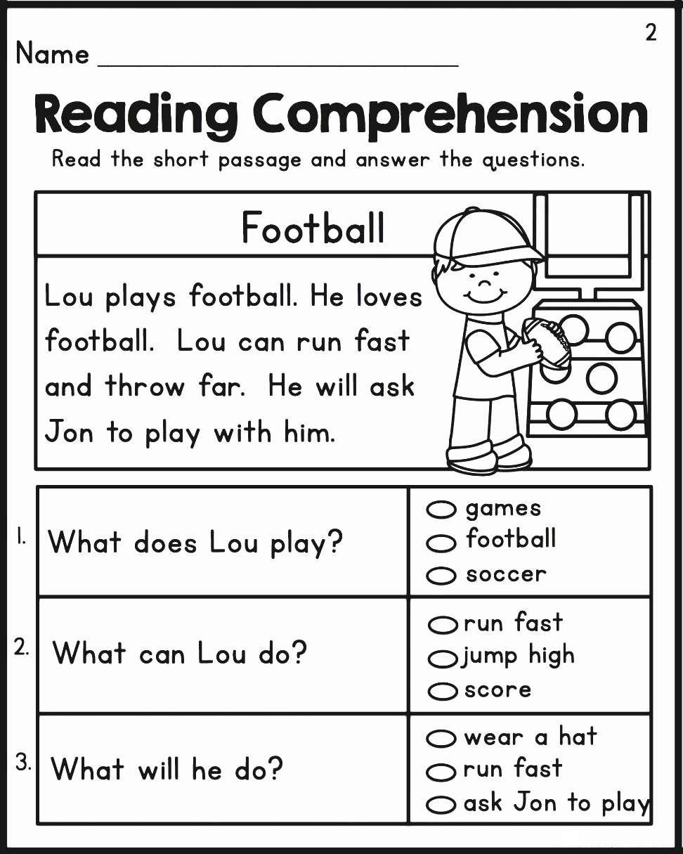 Free Printable English Comprehension Worksheets For Grade 2nd Grade Reading Worksheets Best