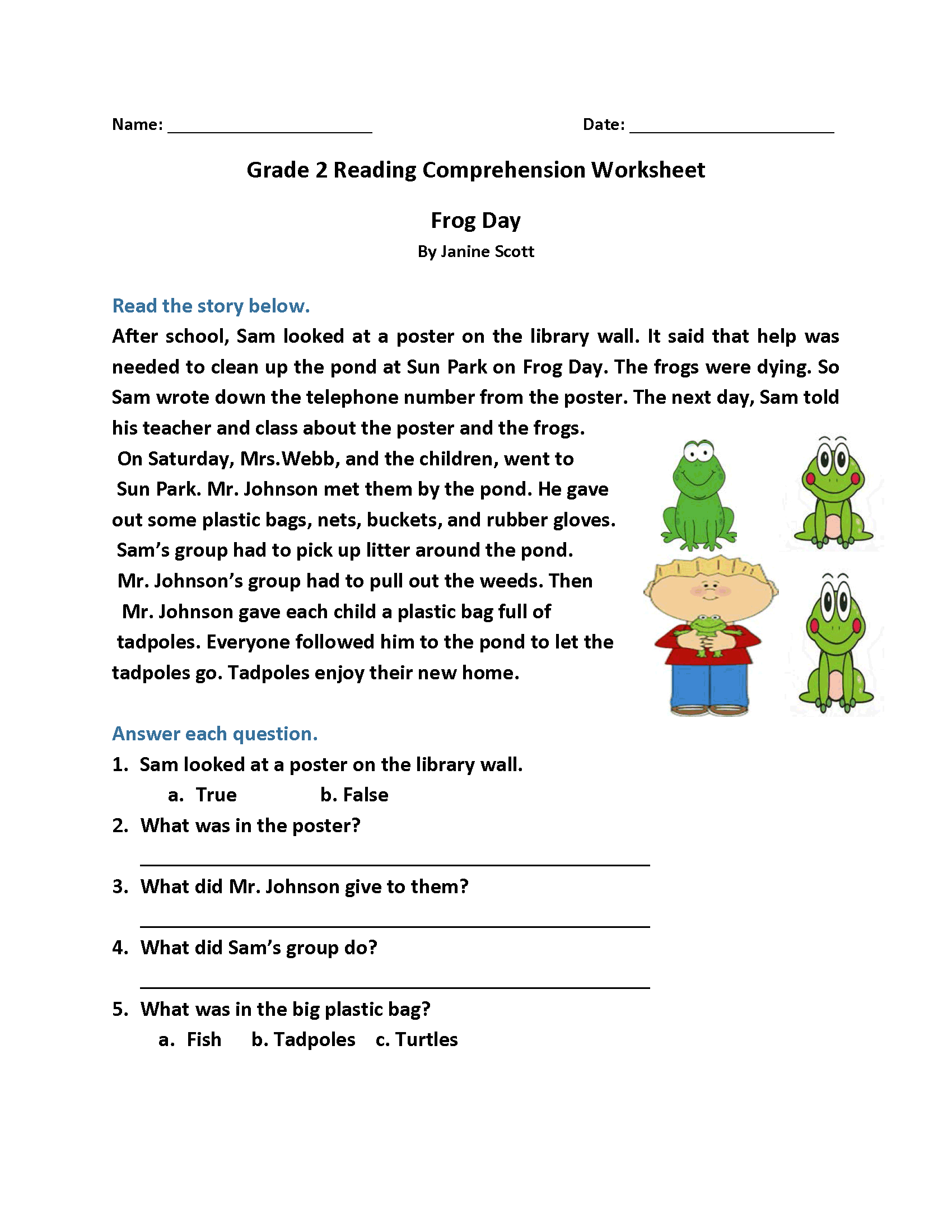 2nd-grade-reading-comprehension-worksheets-multiple-choice-reading