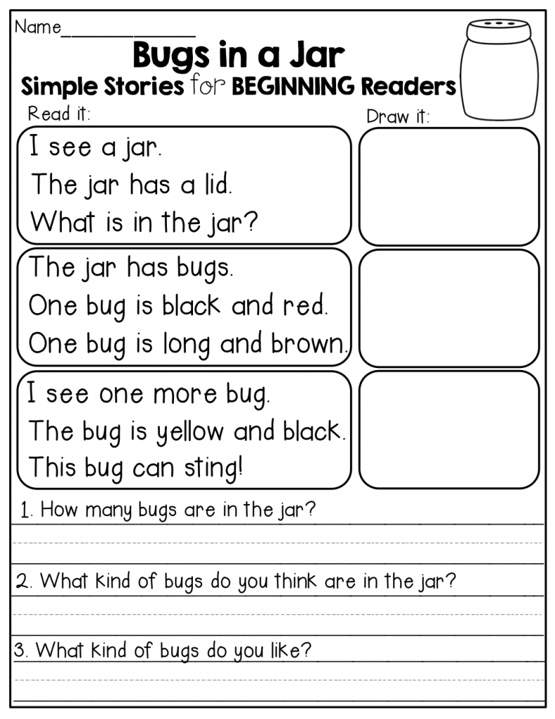 2nd Grade Reading Stories Worksheets