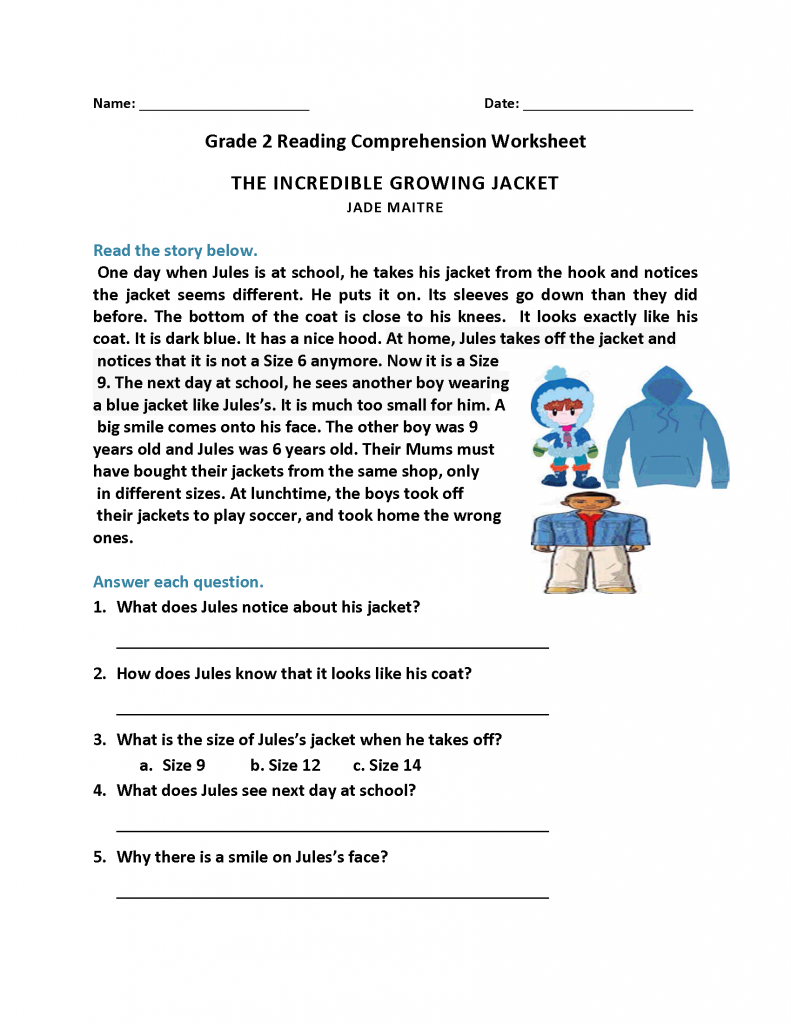 2nd Grade Reading Worksheets