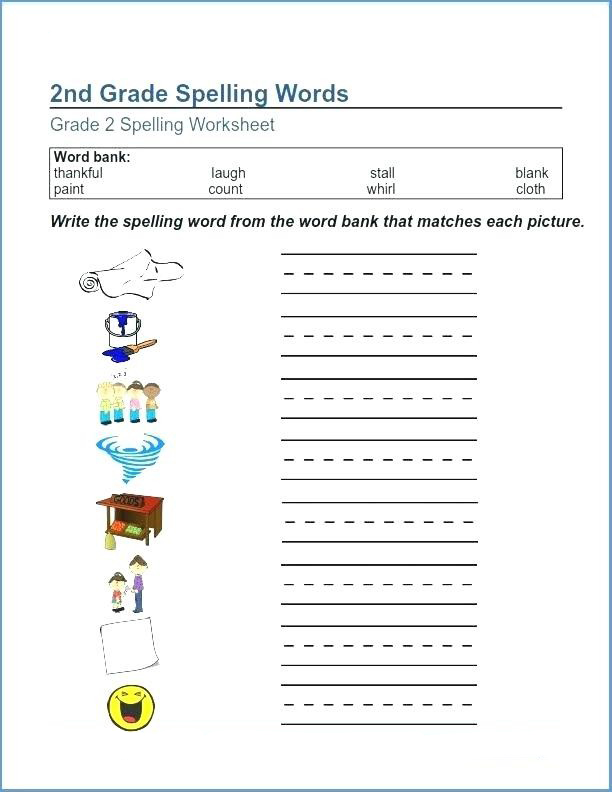 second-grade-spelling-words-worksheets