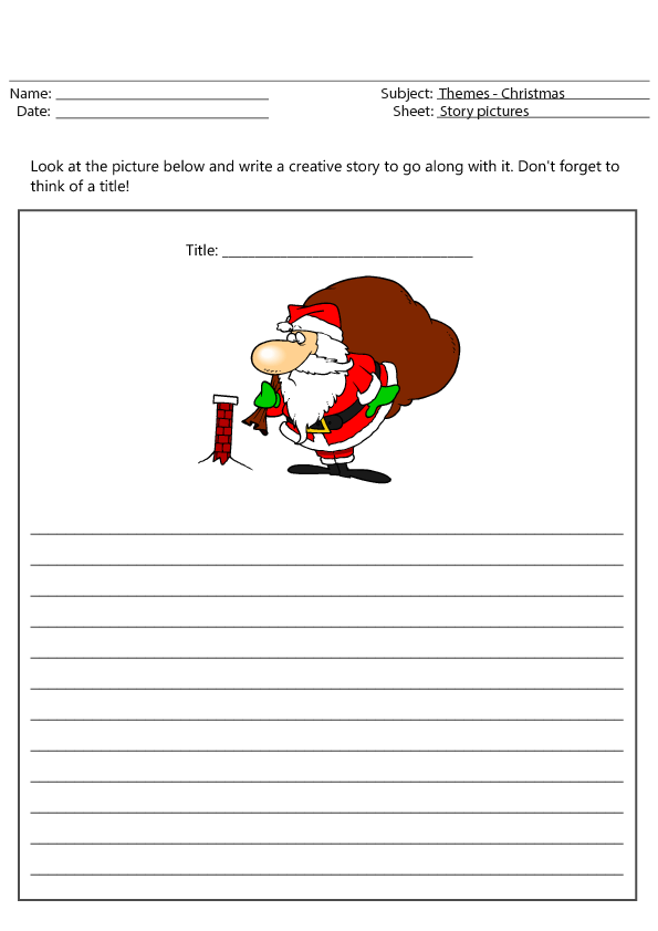 2nd Grade Write the Story Worksheet
