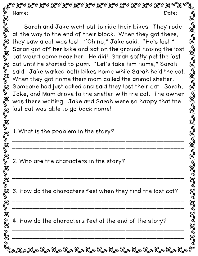 Free 3rd Grade Reading Comprehension Worksheets Multiple Free 
