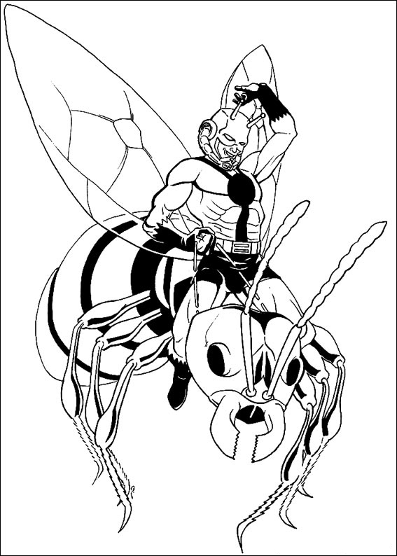 ant coloring man