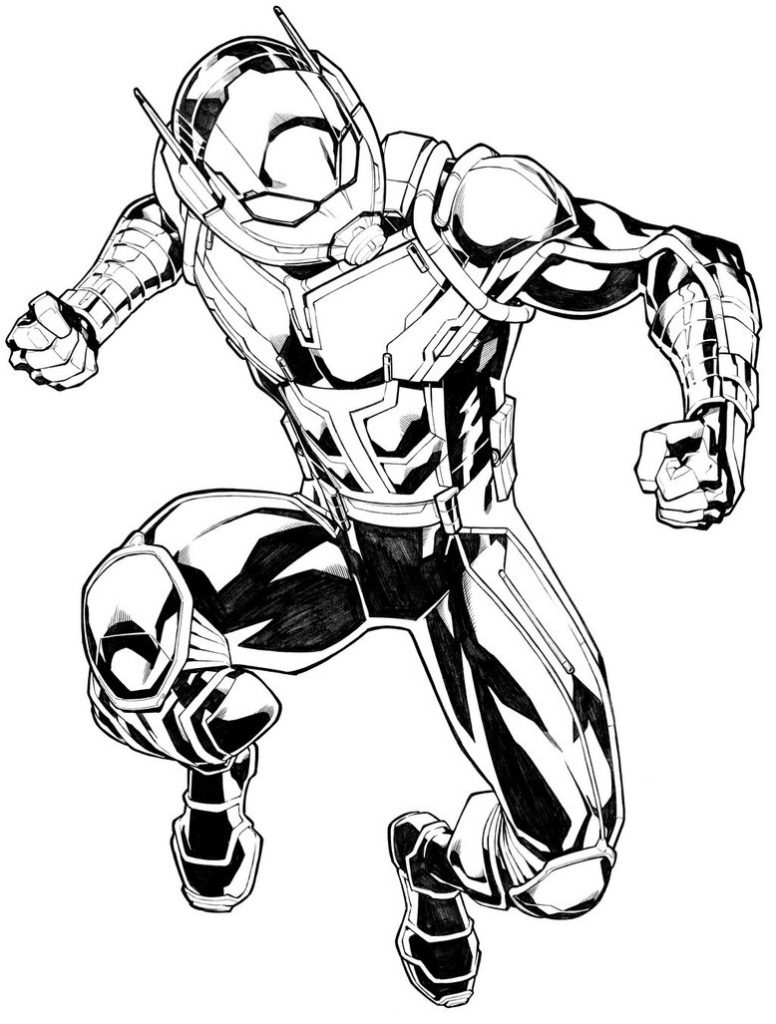 Ant Man Marvel Coloring Page