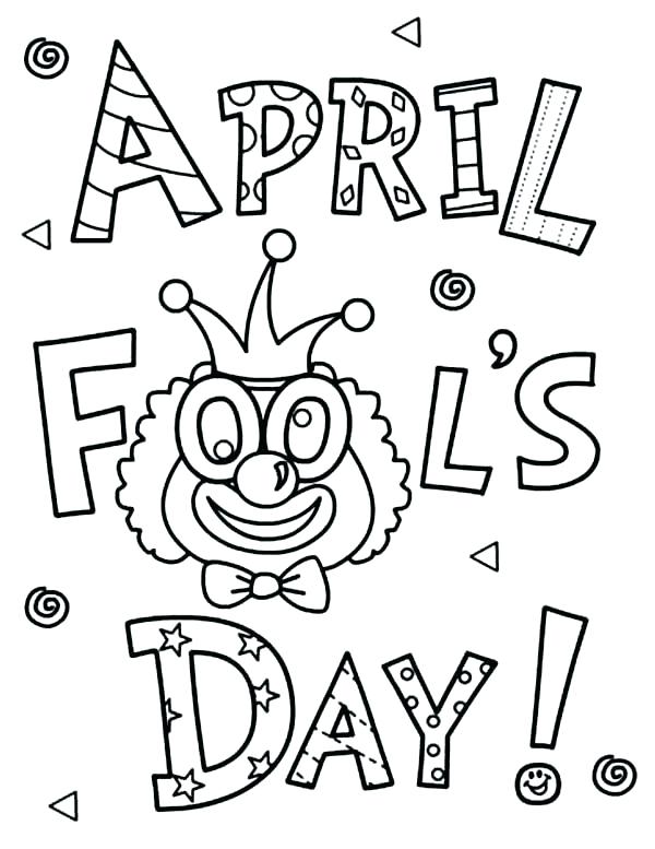 April Fools Day Coloring Pages