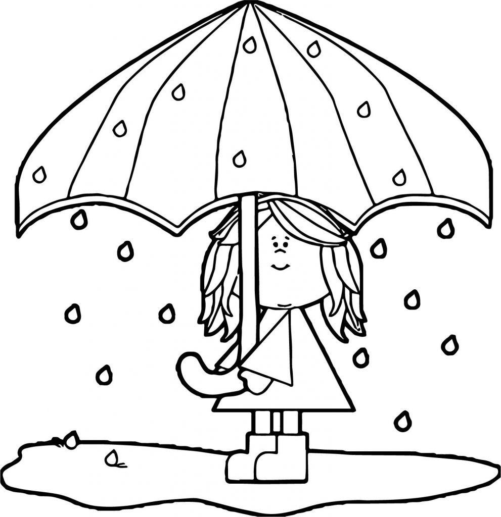 April Rain Coloring Pages