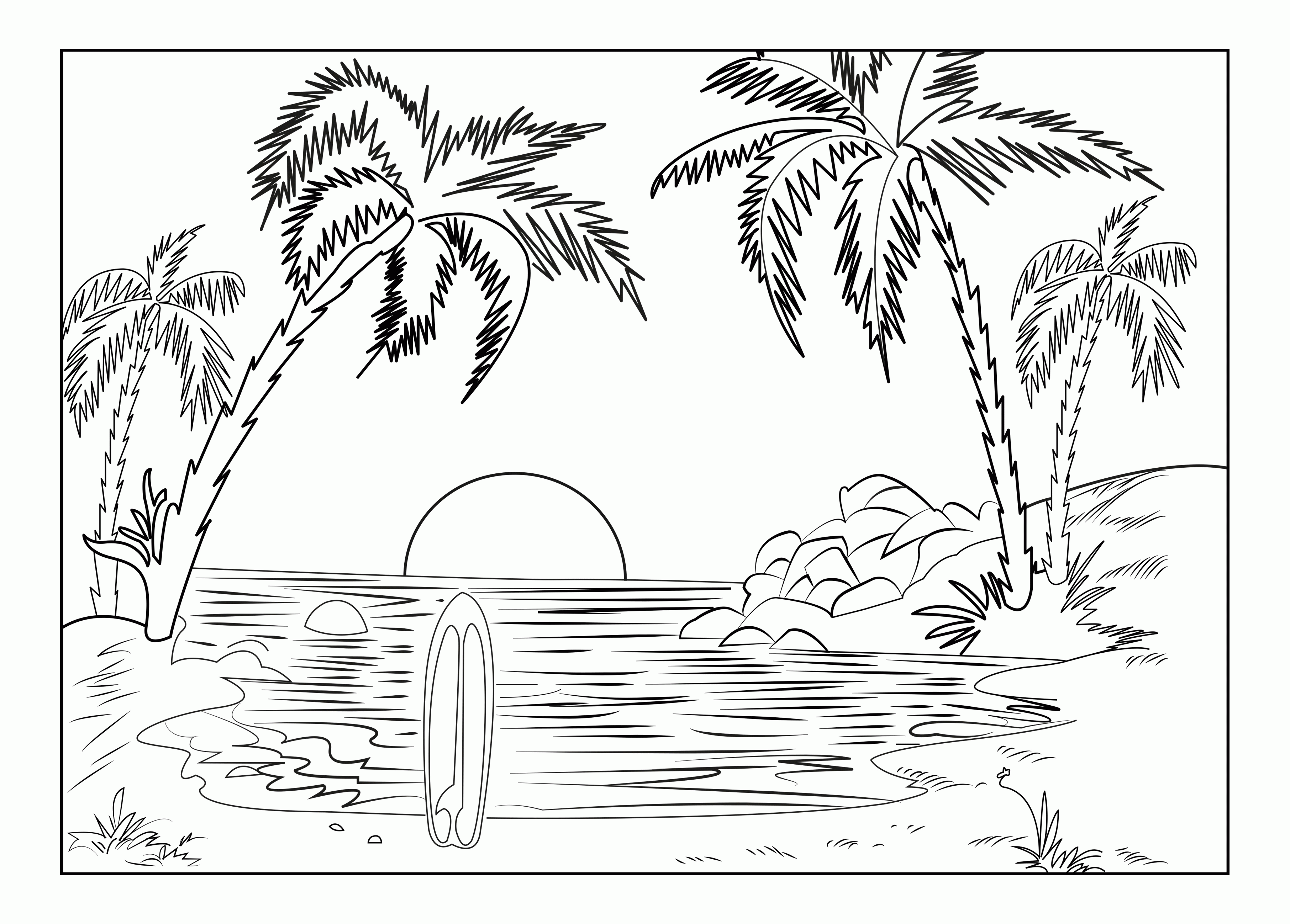 Scenery Coloring Pages For Adults Best Coloring Pages For Kids