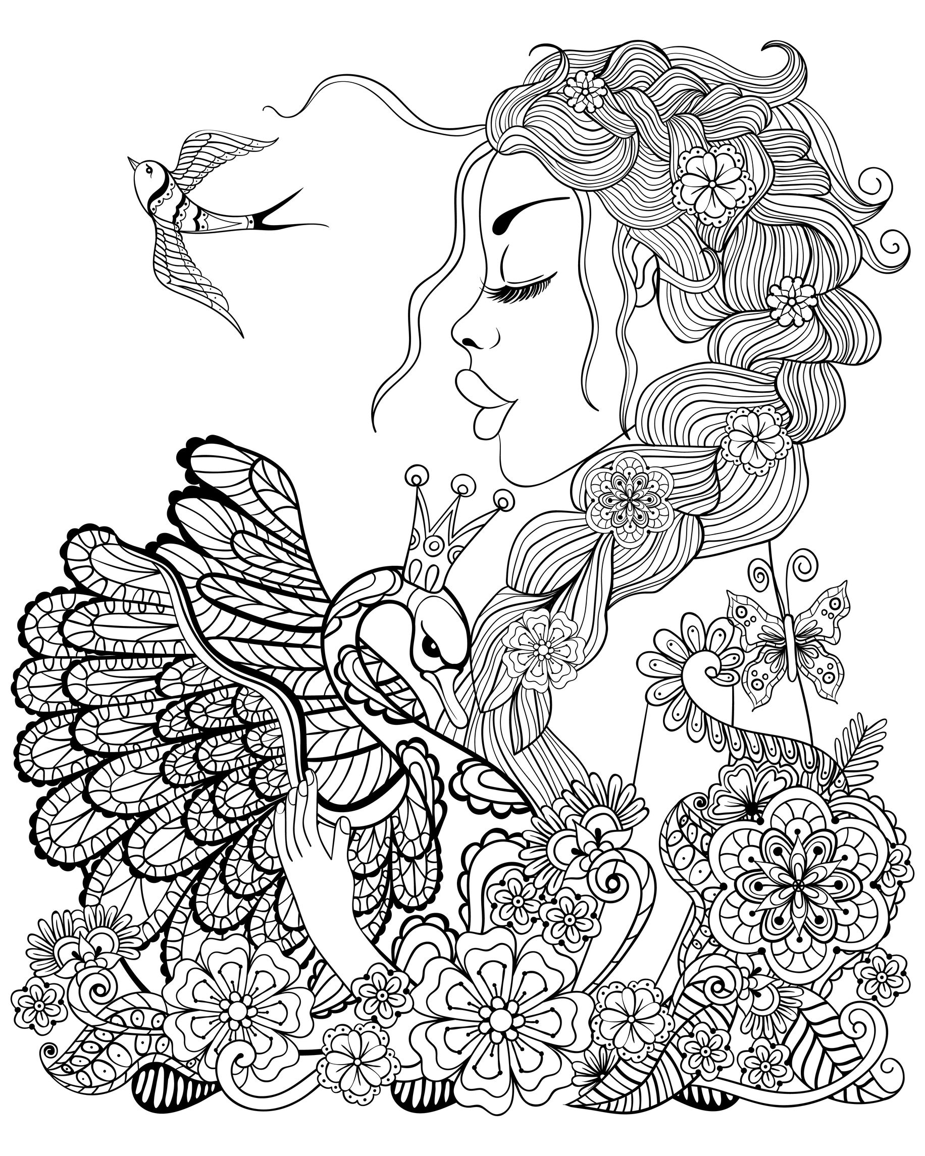 Printable Coloring Pages Fairy - Customize and Print