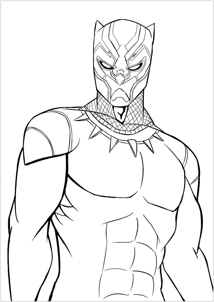Black Panther Movie Coloring Page
