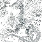 Butterfly Wing Dragon Adult Coloring Page