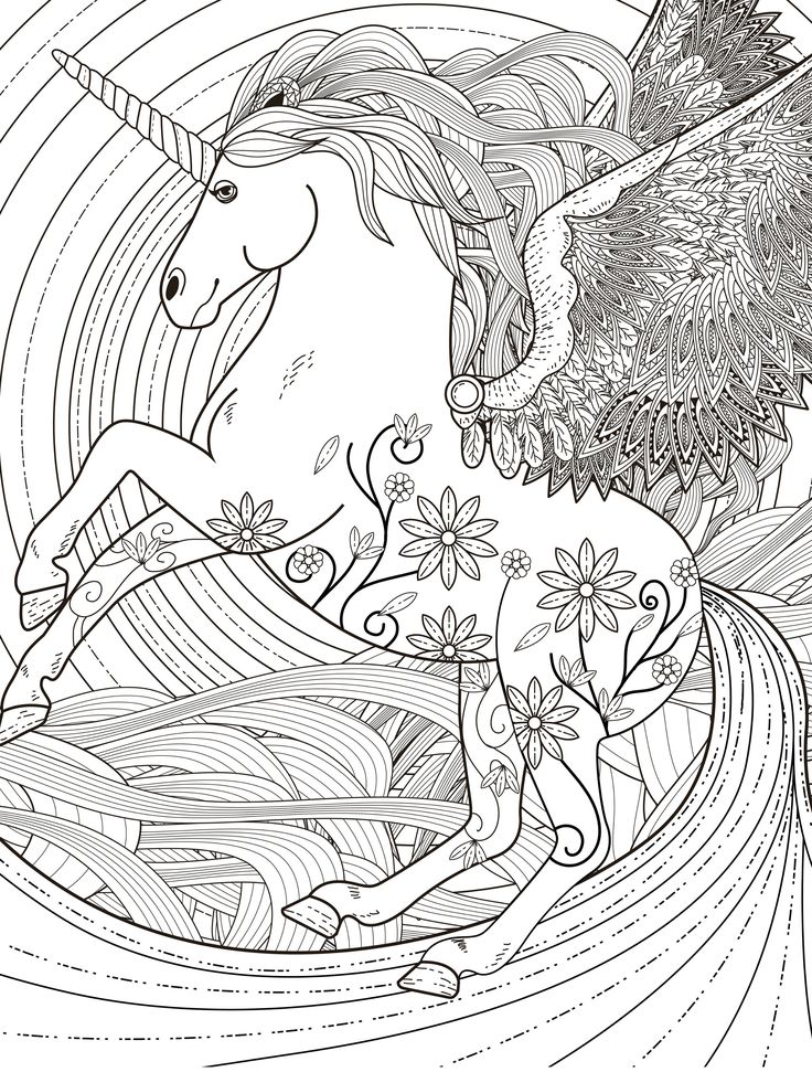 Unicorn Coloring Pages for Adults - Best Coloring Pages For Kids