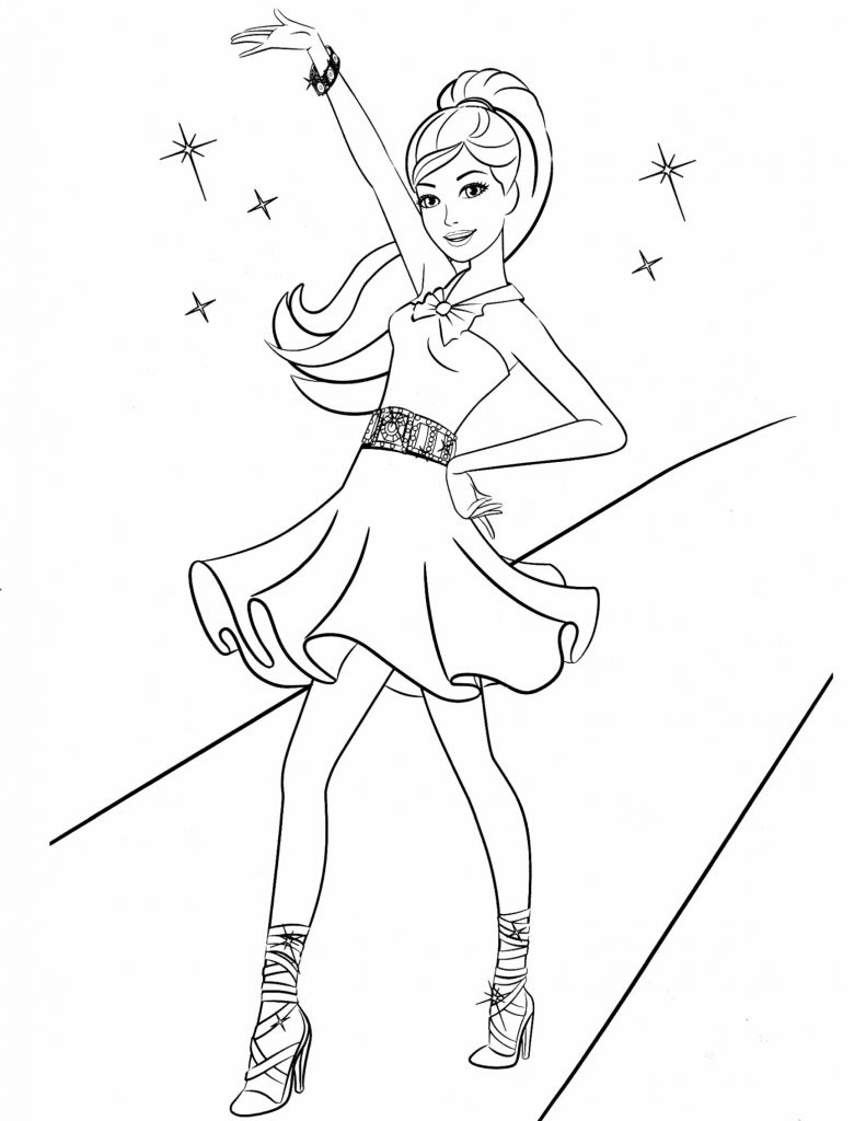 Diva Barbie Princess Coloring Pages