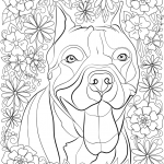 Dog Coloring Pages for Adults