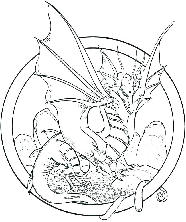 Download Dragon Coloring Pages for Adults - Best Coloring Pages For Kids