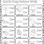 Earth Day Nature Walk Worksheets