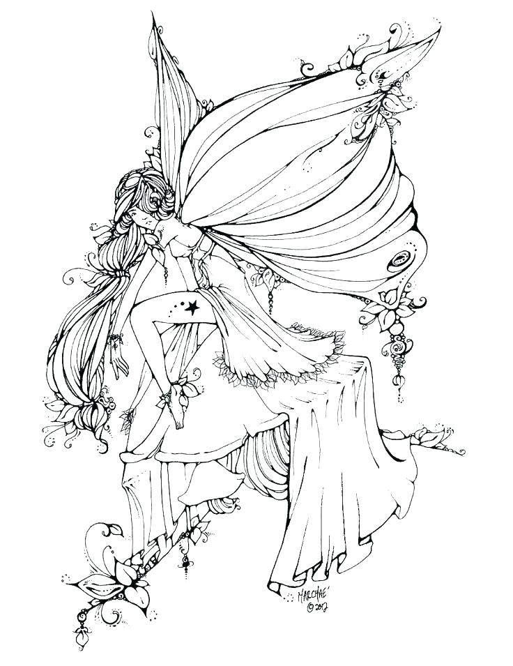 Printable Coloring Pages For Adults Fairies