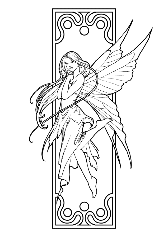 Anime Fairy Coloring Page Download Printable PDF  Templateroller