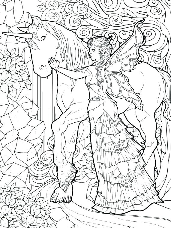 printable unicorn coloring pages for adults