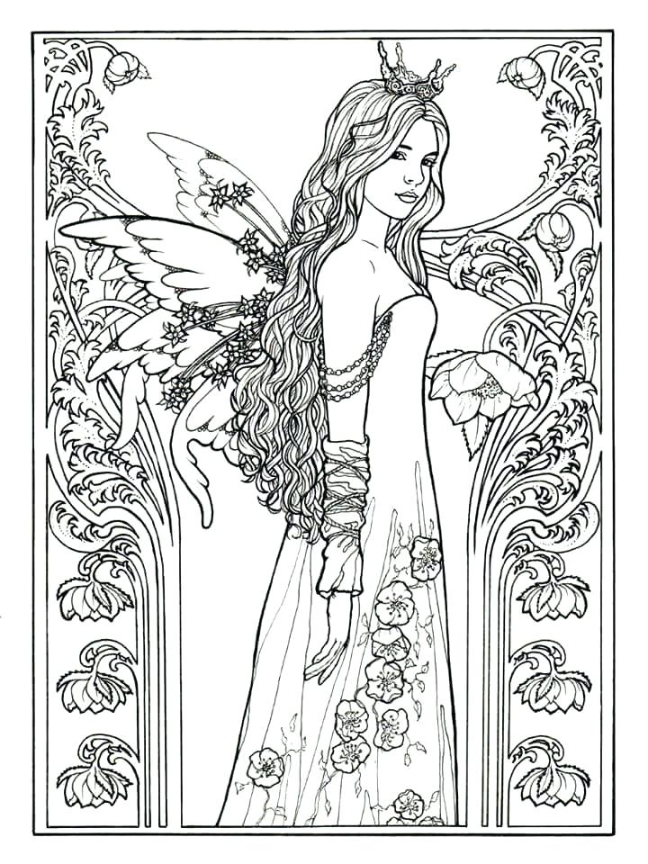 Fairy Coloring Pages for Adults   Best Coloring Pages For Kids