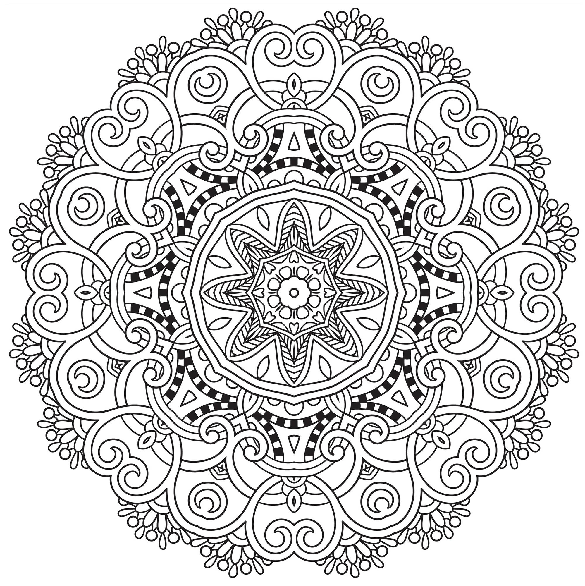 Flower Mandala Coloring Pages - Best Coloring Pages For Kids