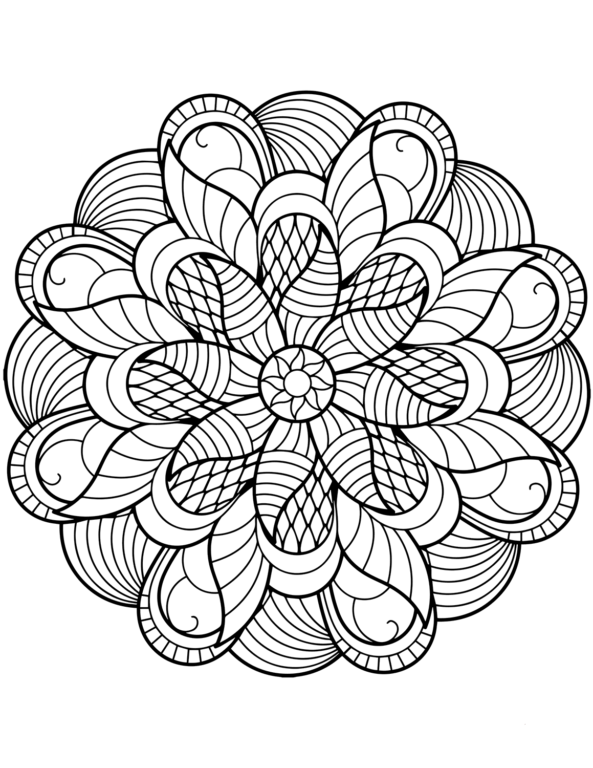 Featured image of post Free Printable Flower Mandala Coloring Pages / Mandalas and meditation are now part of our modern culture to be enjoyed by the world.