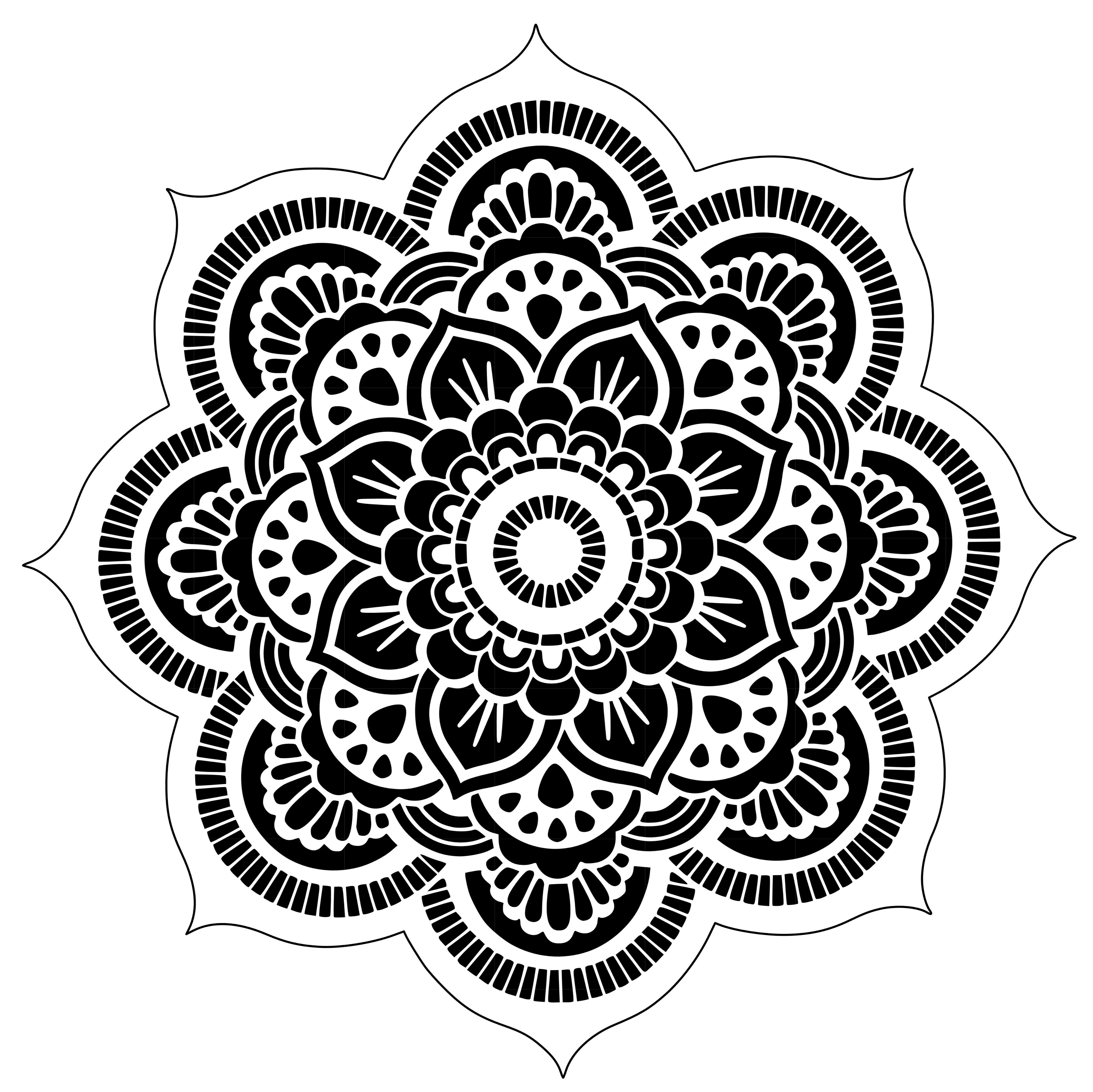 40+ Printable Mandala Coloring Pages Flowers