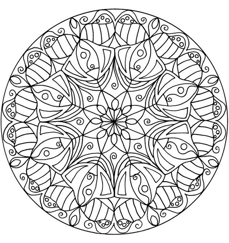 Flower Mandala Coloring Pages - Best Coloring Pages For Kids
