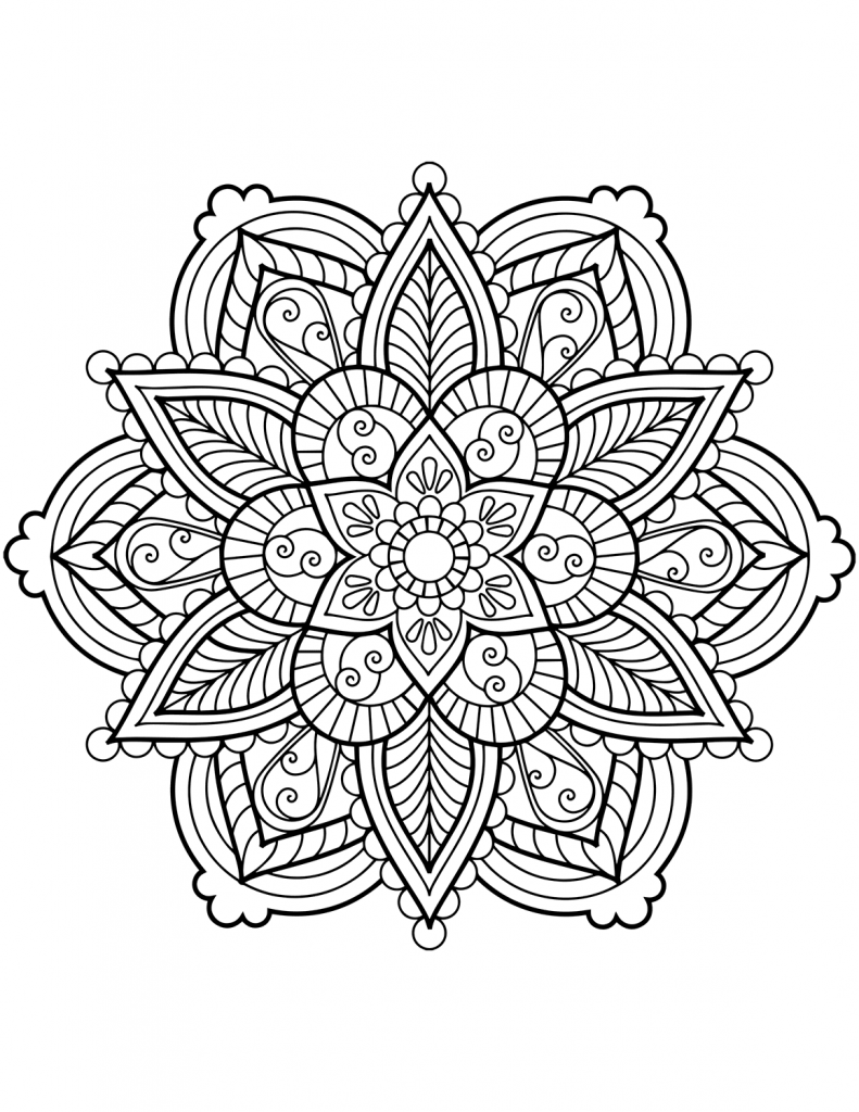 Download Flower Mandala Coloring Pages - Best Coloring Pages For Kids