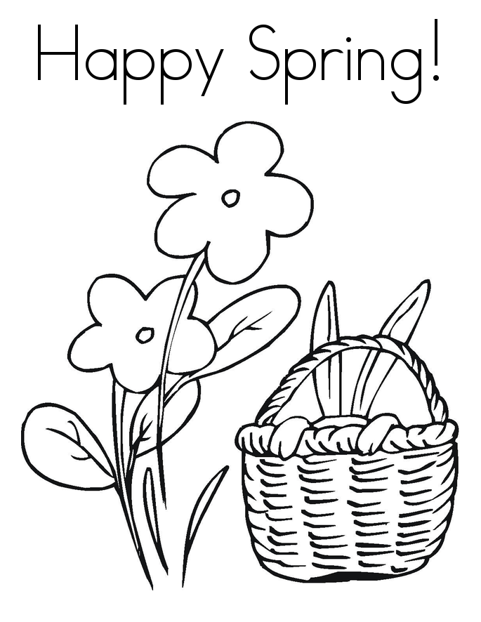 coloring pages for april showers