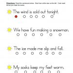 One to One 1st Grade Reading Worksheets