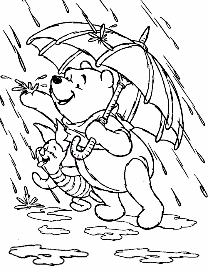 coloring pages for april showers