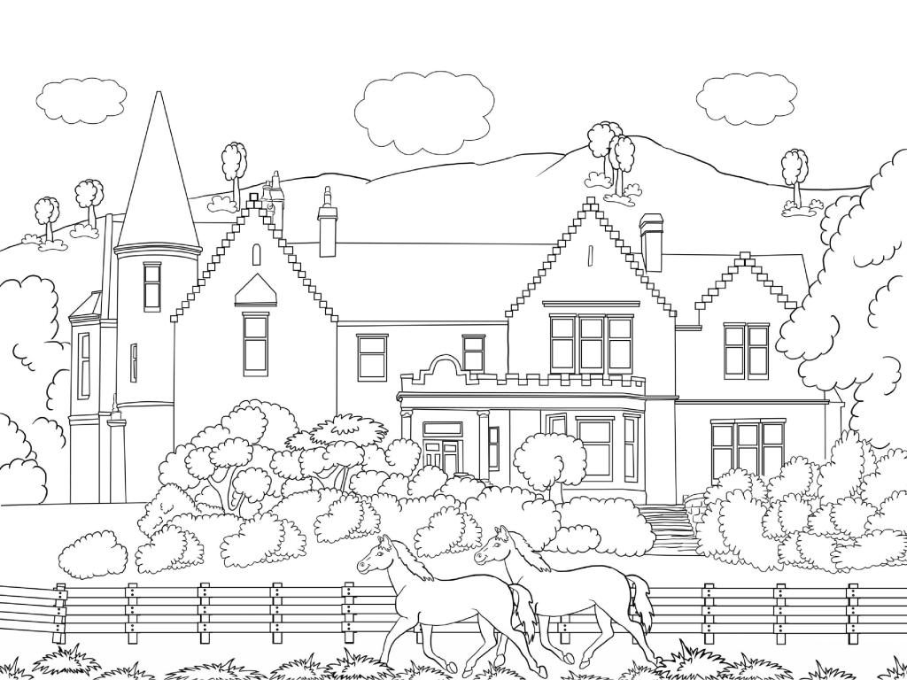 Printable Scenery Coloring Pages for Adults