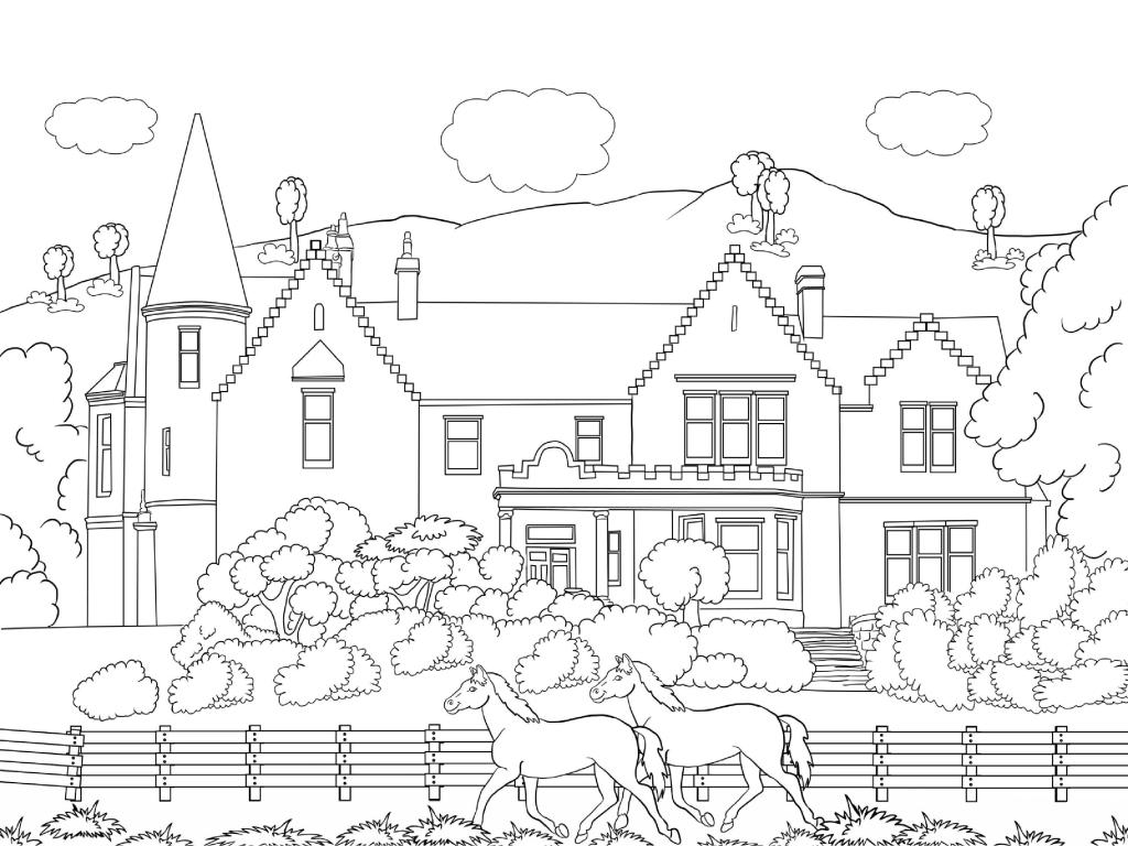 scenic free coloring pages