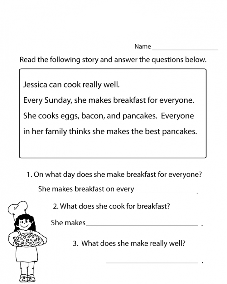 Read and Answer - 1st Grade Worksheets