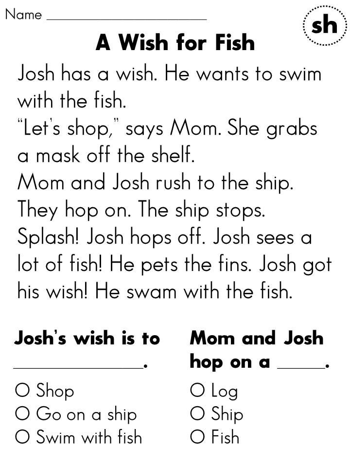 1St Grade Reading Worksheets Reading Grade Comprehension Worksheets 1st 